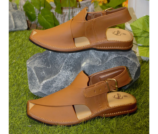 Zardari Peshawari Chappal , Yellow Matte Color